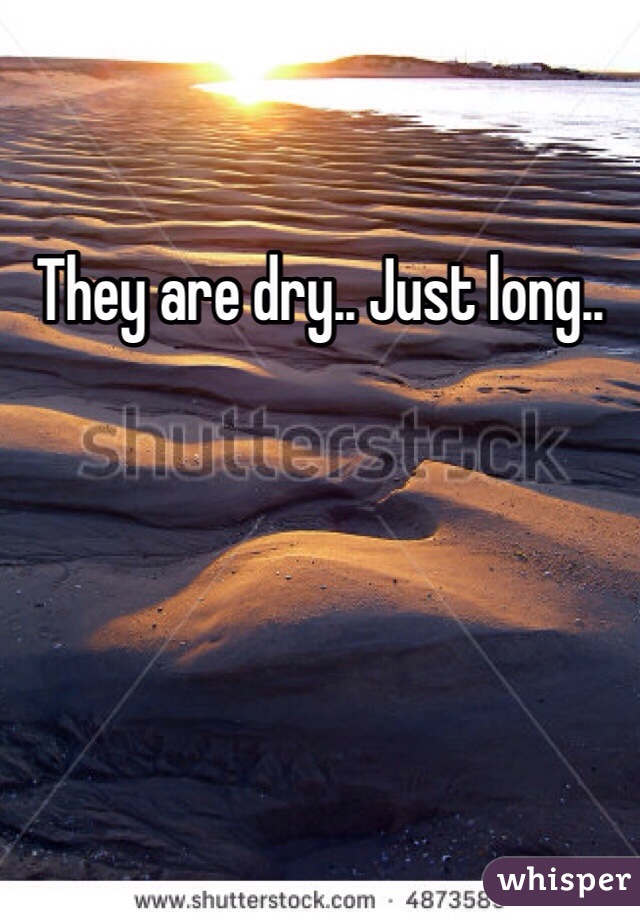 They are dry.. Just long..
