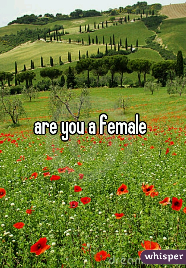 are you a female 