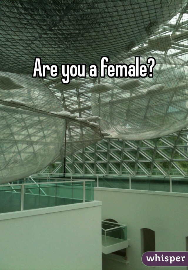 Are you a female?