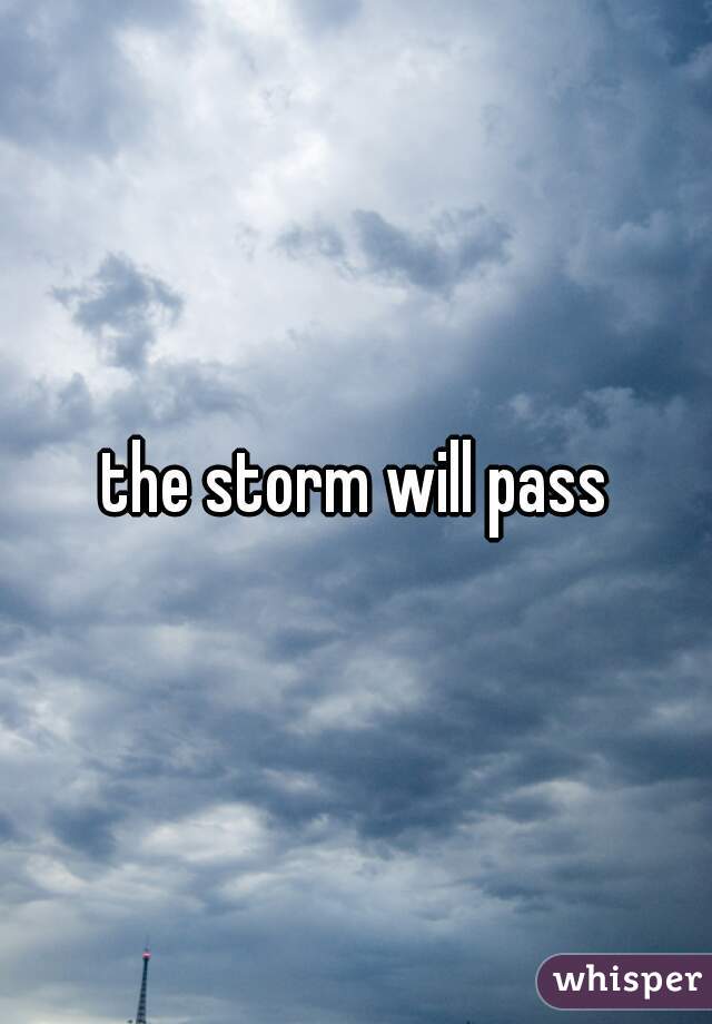 the storm will pass