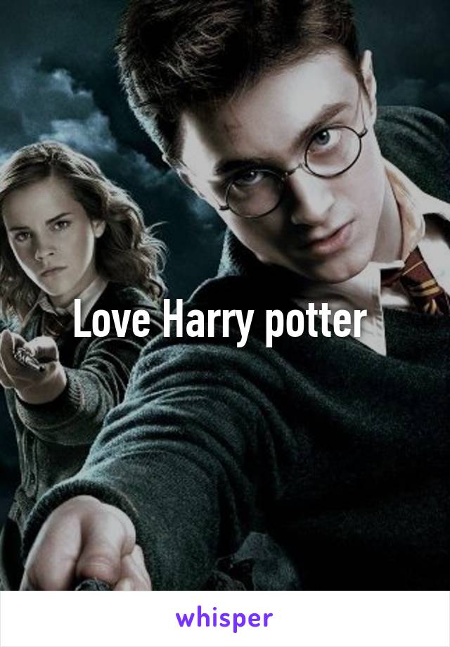 Love Harry potter 