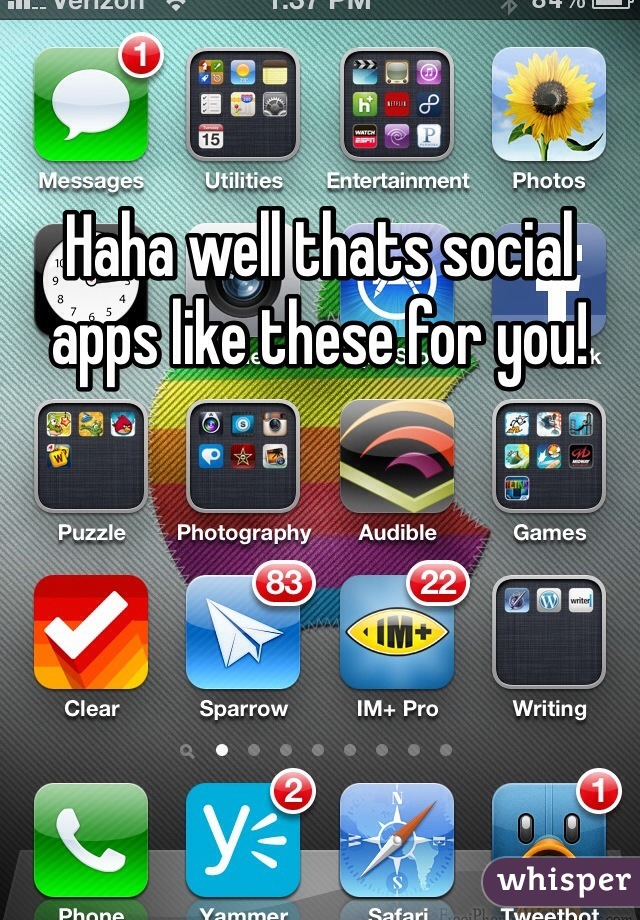 Haha well thats social apps like these for you!