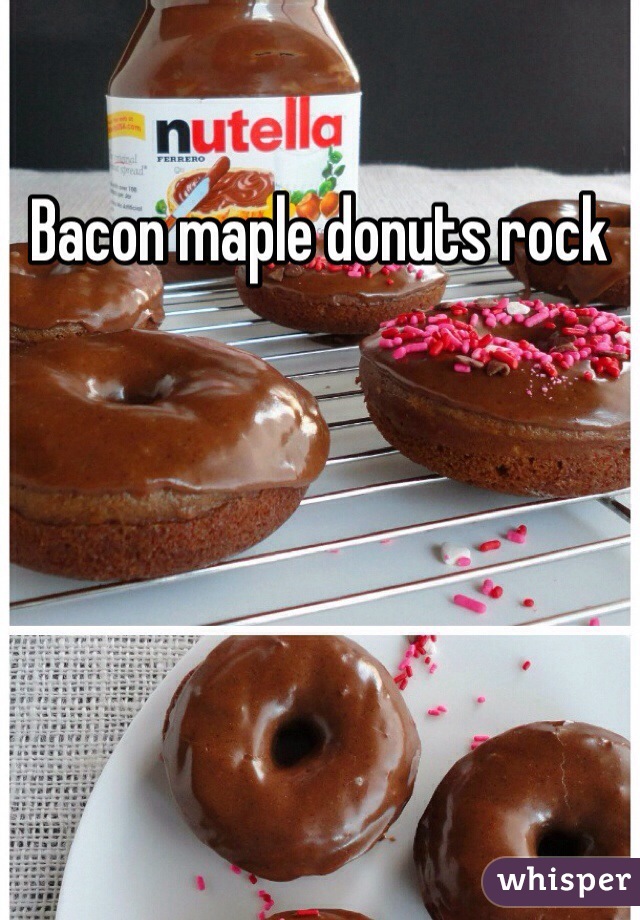 Bacon maple donuts rock 