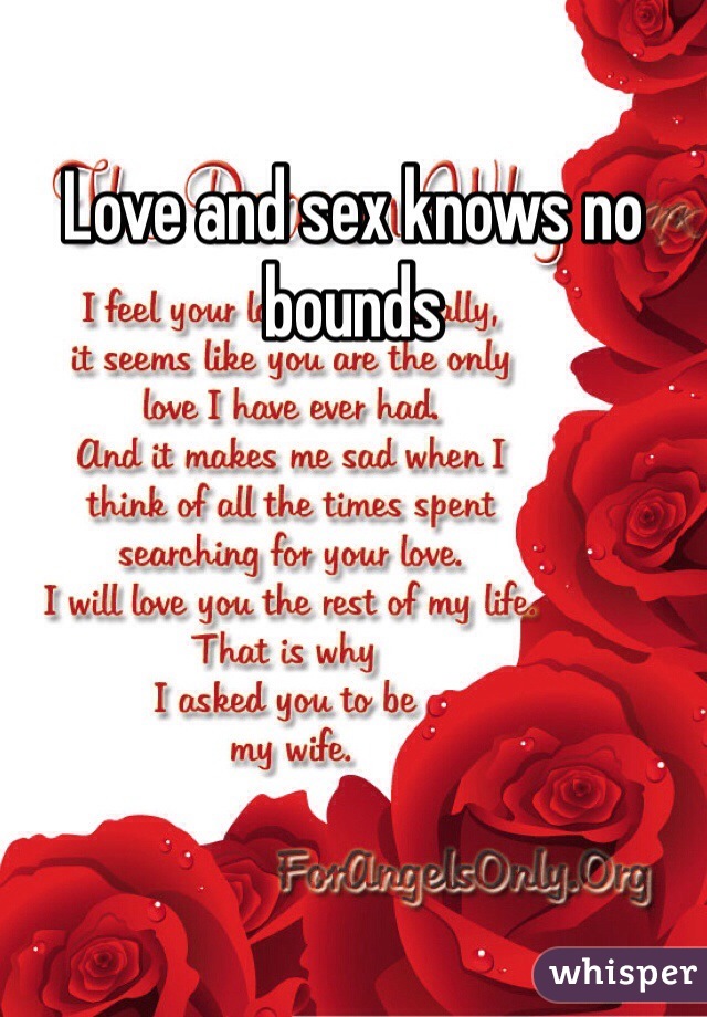 Love and sex knows no bounds