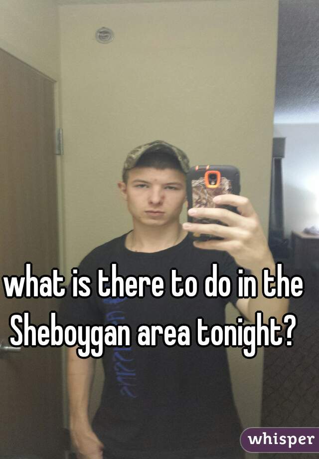 what is there to do in the Sheboygan area tonight? 