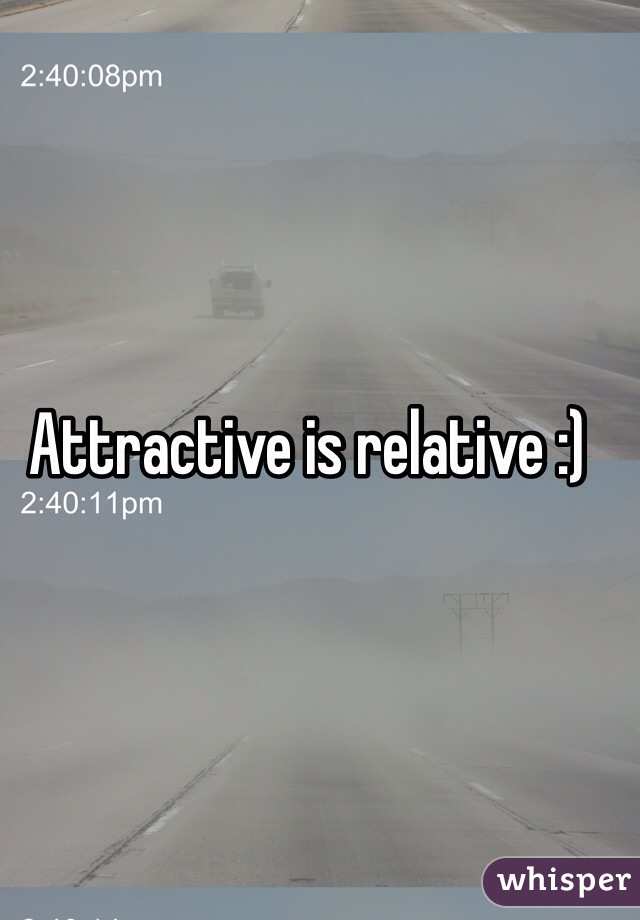 Attractive is relative :) 