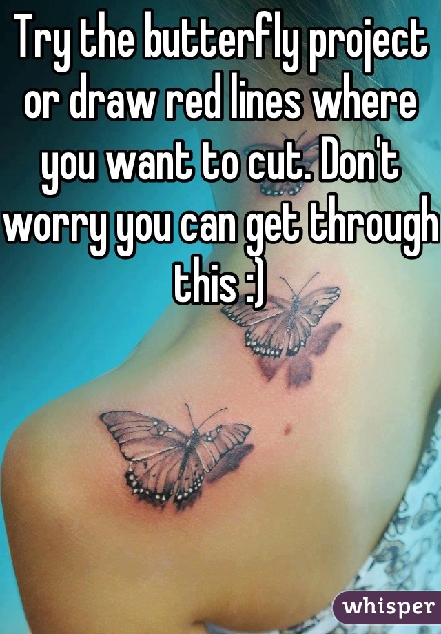 Try the butterfly project or draw red lines where you want to cut. Don't worry you can get through this :)