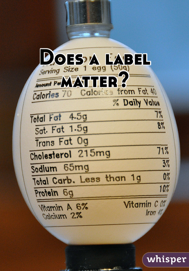 Does a label matter?