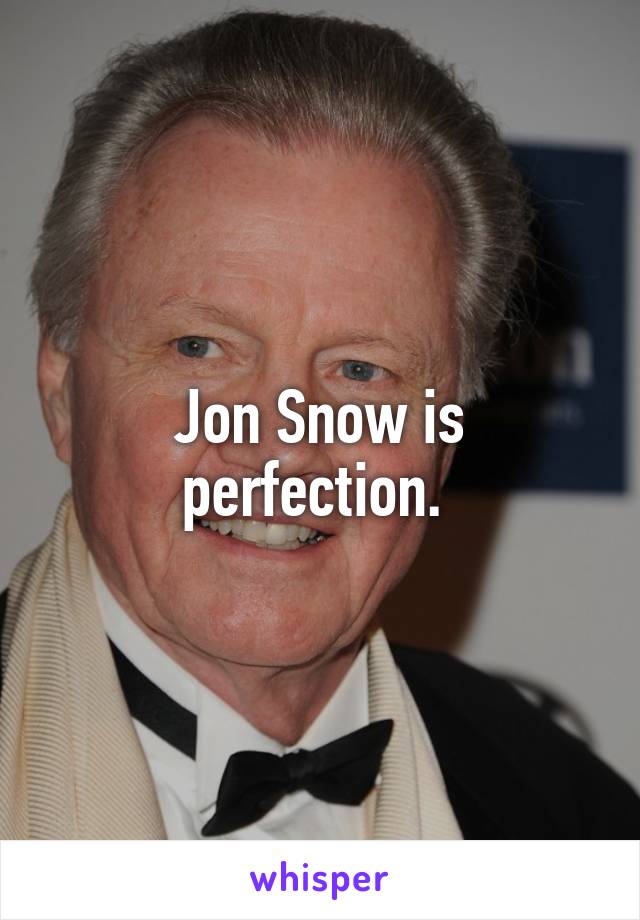 Jon Snow is perfection. 