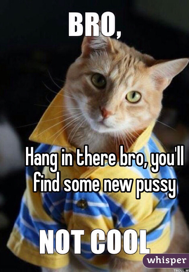 Hang in there bro, you'll find some new pussy