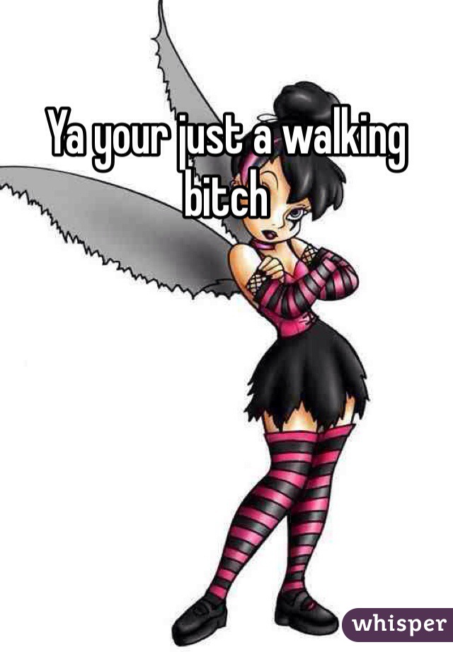 Ya your just a walking bitch