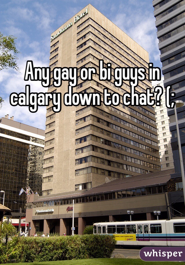 Any gay or bi guys in calgary down to chat? (;