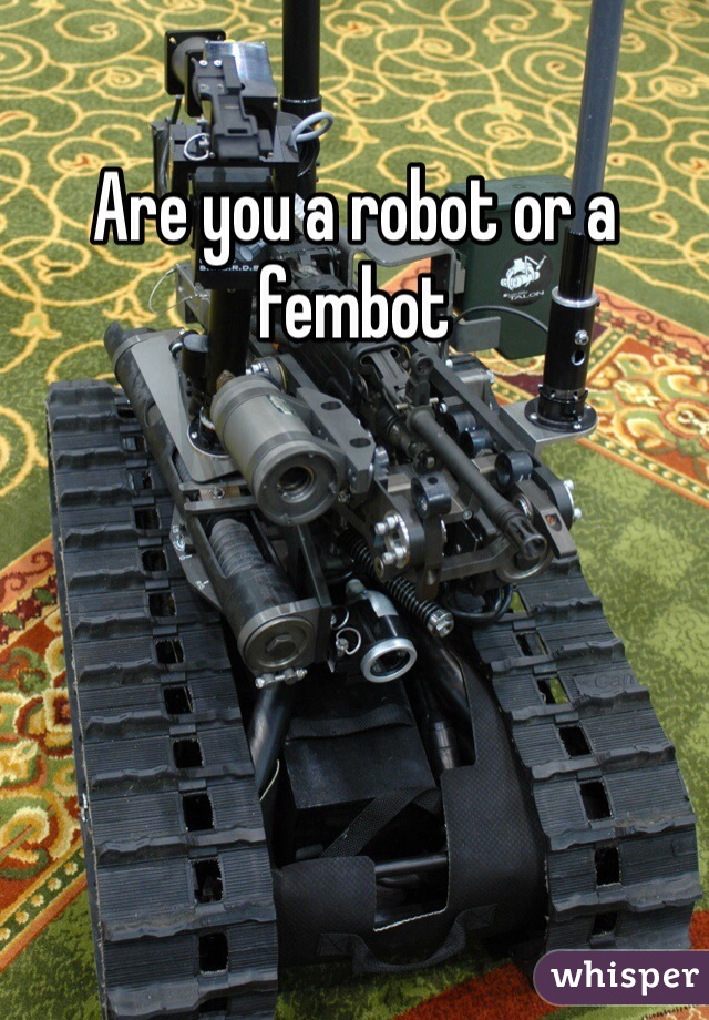 Are you a robot or a fembot