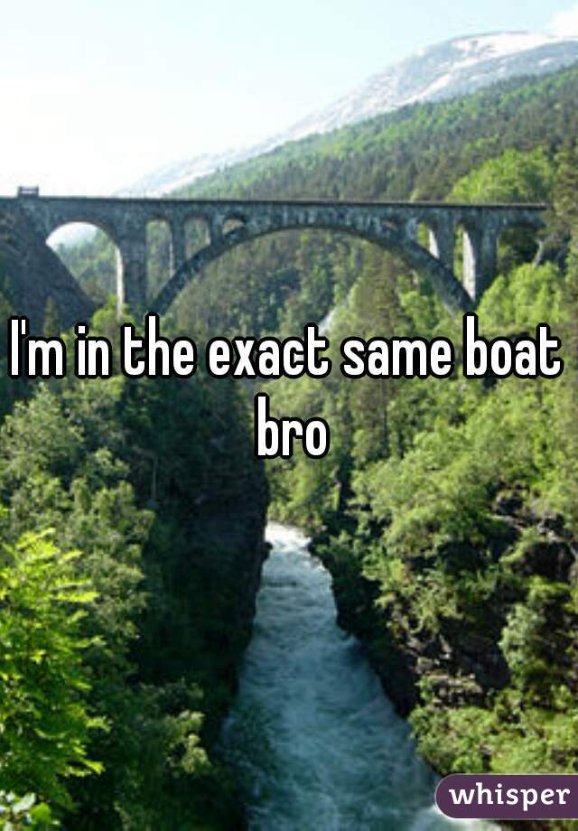 I'm in the exact same boat bro