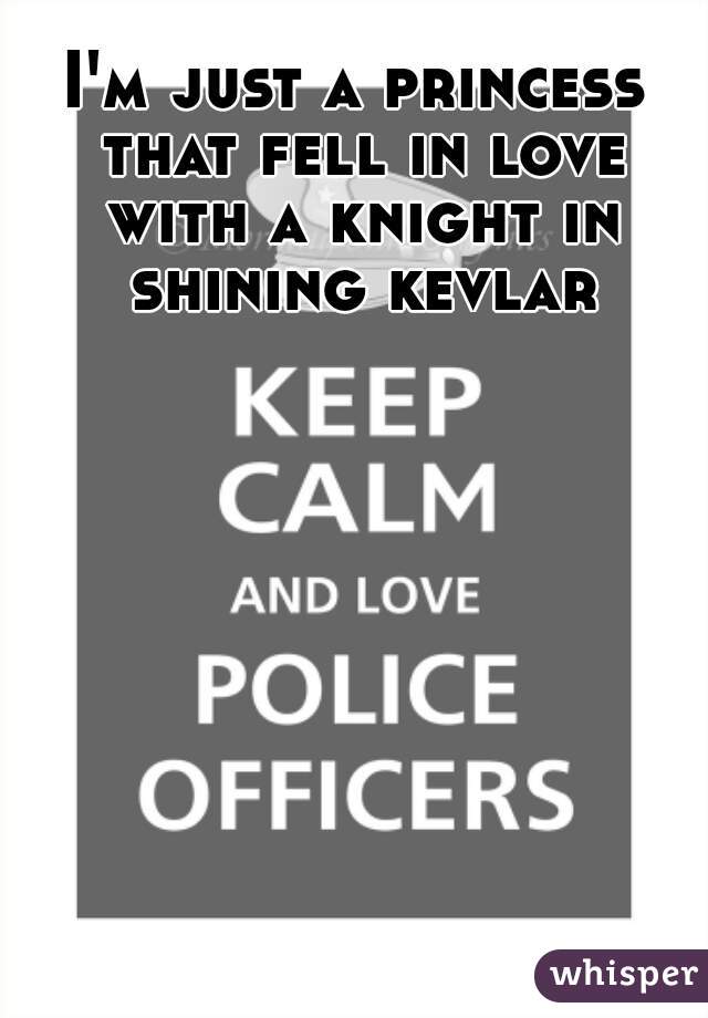 I'm just a princess that fell in love with a knight in shining kevlar
