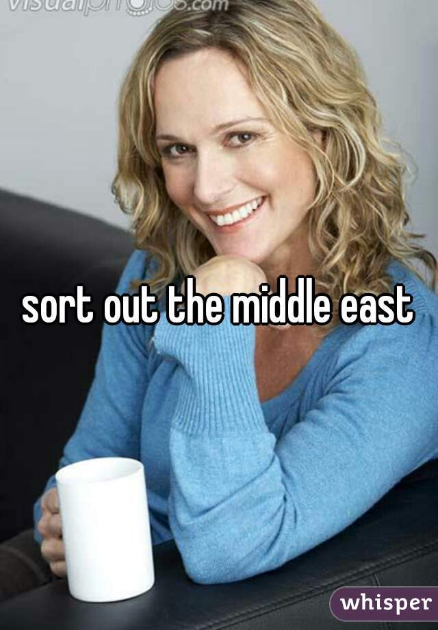sort out the middle east