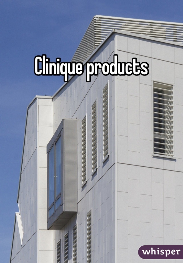 Clinique products