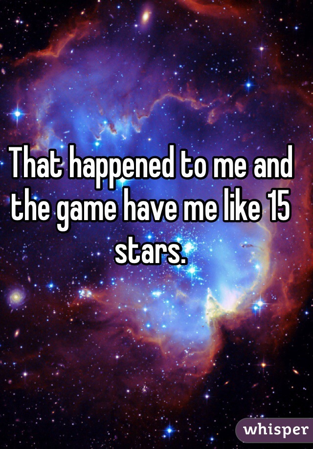 That happened to me and the game have me like 15 stars. 