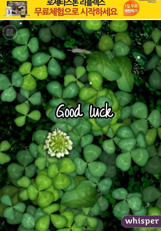 Good luck