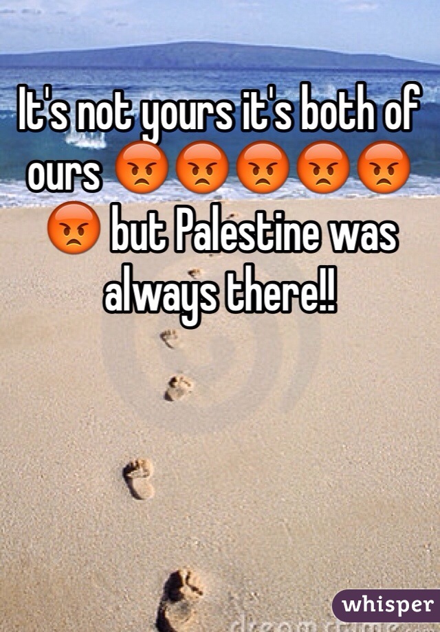 It's not yours it's both of ours 😡😡😡😡😡😡 but Palestine was always there!! 