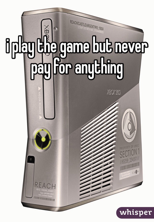 i play the game but never pay for anything