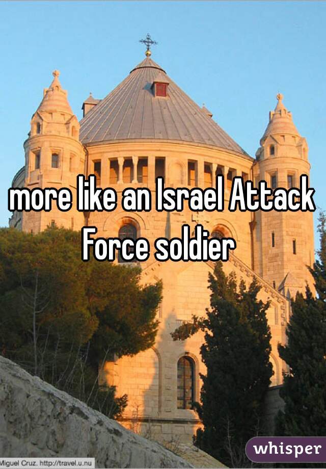 more like an Israel Attack Force soldier  