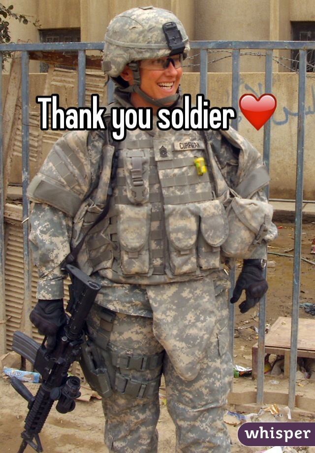 Thank you soldier❤️
