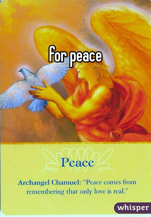 for peace