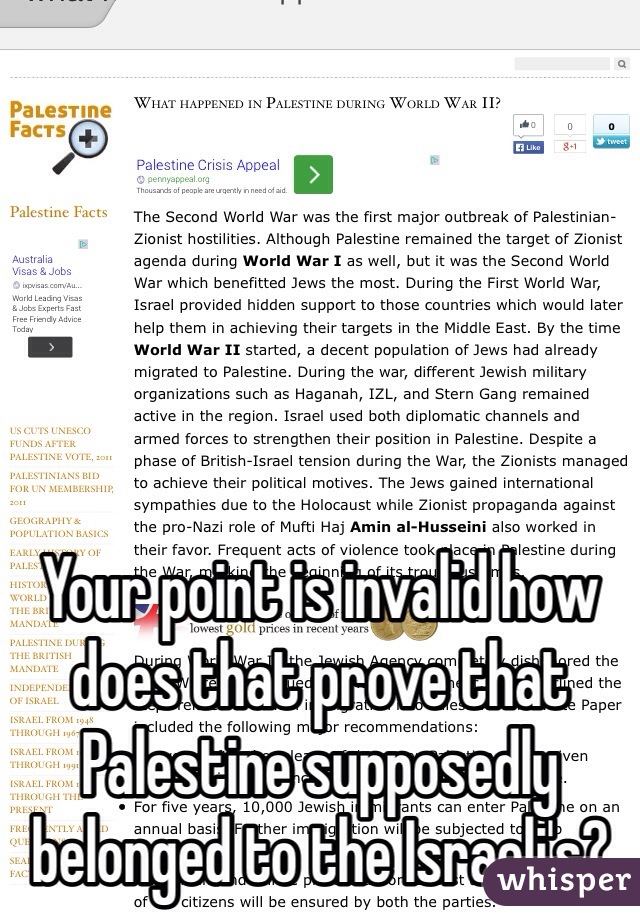 Your point is invalid how does that prove that Palestine supposedly belonged to the Israeli's? 