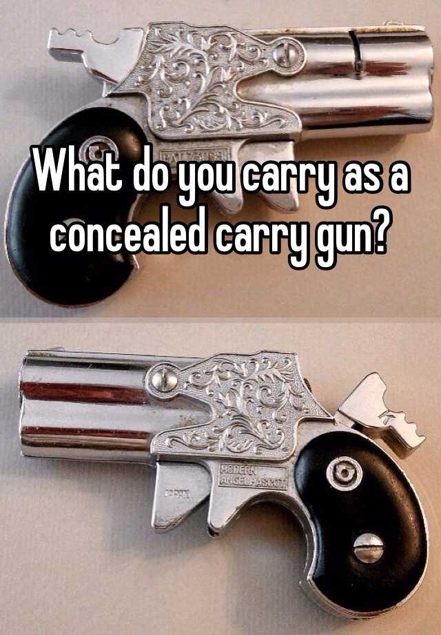 What do you carry as a concealed carry gun? 