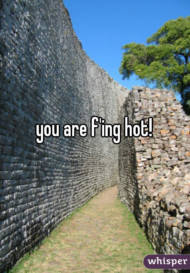 you are f'ing hot!