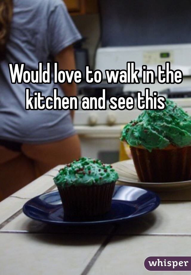 Would love to walk in the kitchen and see this 