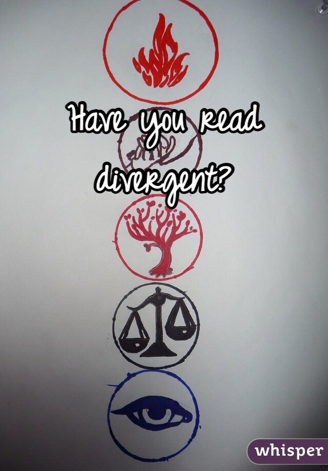 Have you read divergent? 