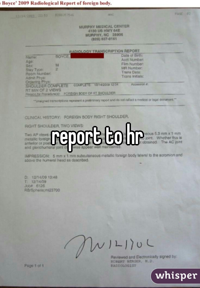 report to hr 