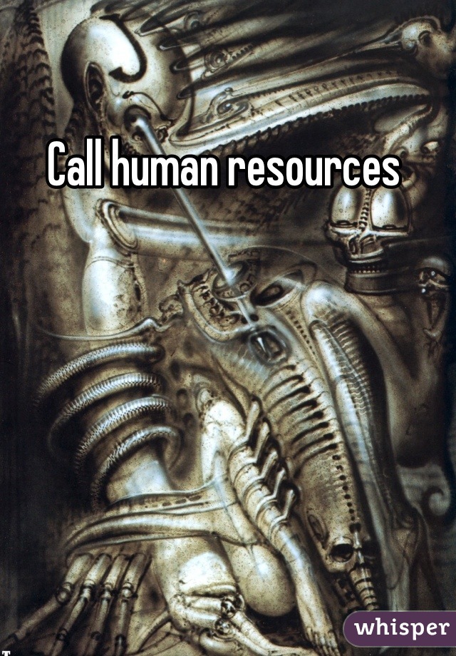 Call human resources 