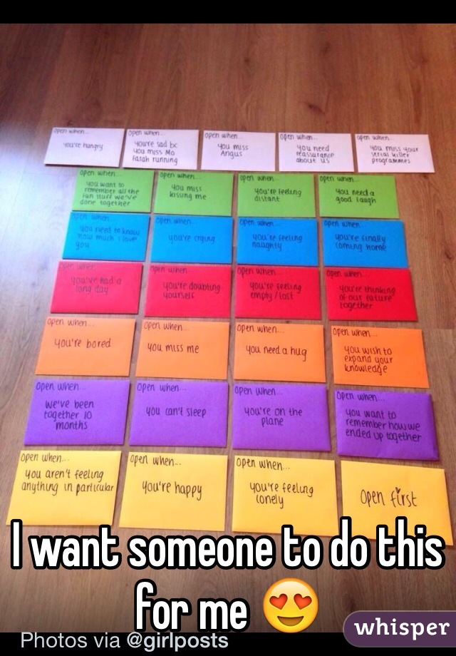 I want someone to do this for me 😍