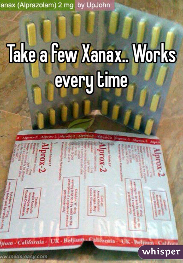 Take a few Xanax.. Works every time