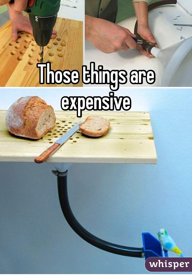 Those things are expensive