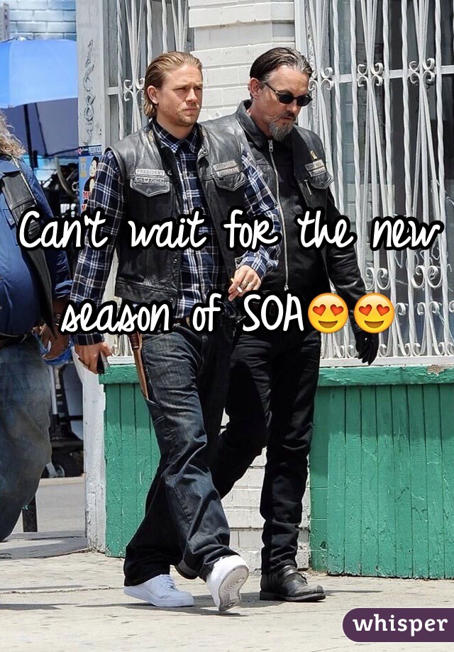 Can't wait for the new season of SOA😍😍