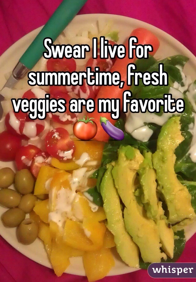 Swear I live for summertime, fresh veggies are my favorite 🍅🍆