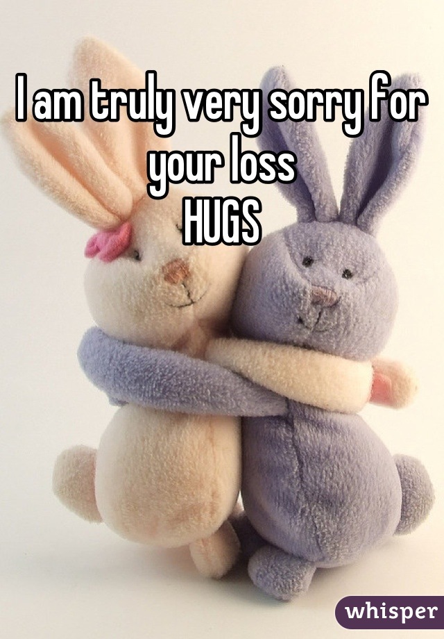 I am truly very sorry for your loss
HUGS