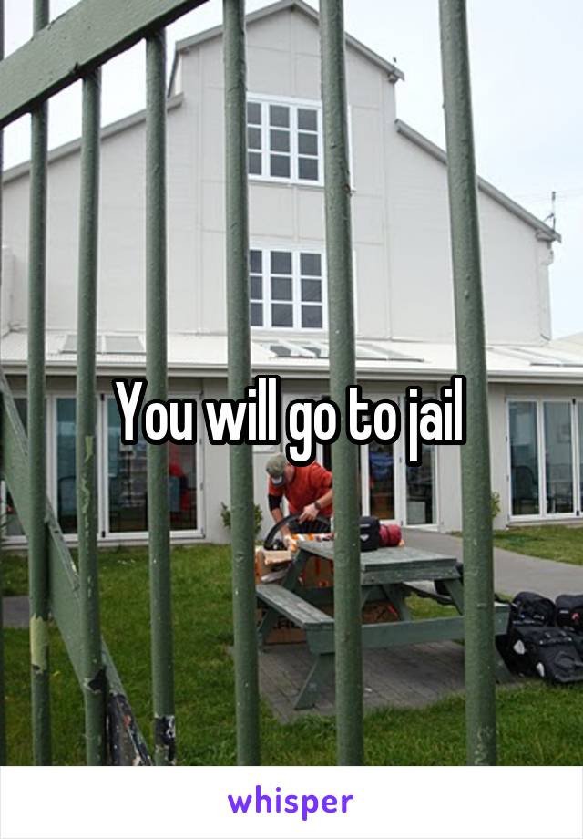 You will go to jail 