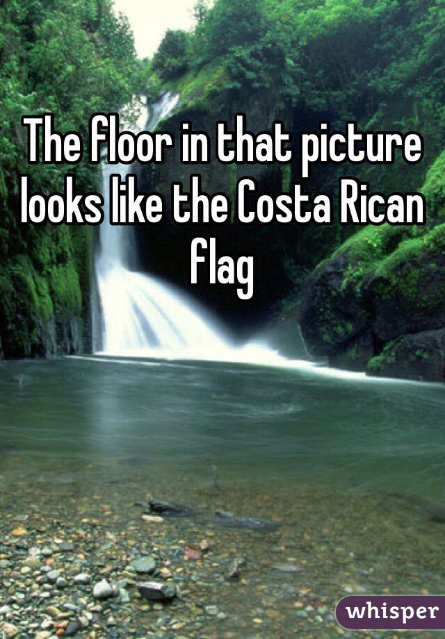 The floor in that picture looks like the Costa Rican flag