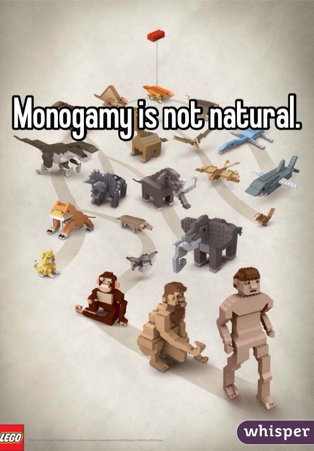 Monogamy is not natural.