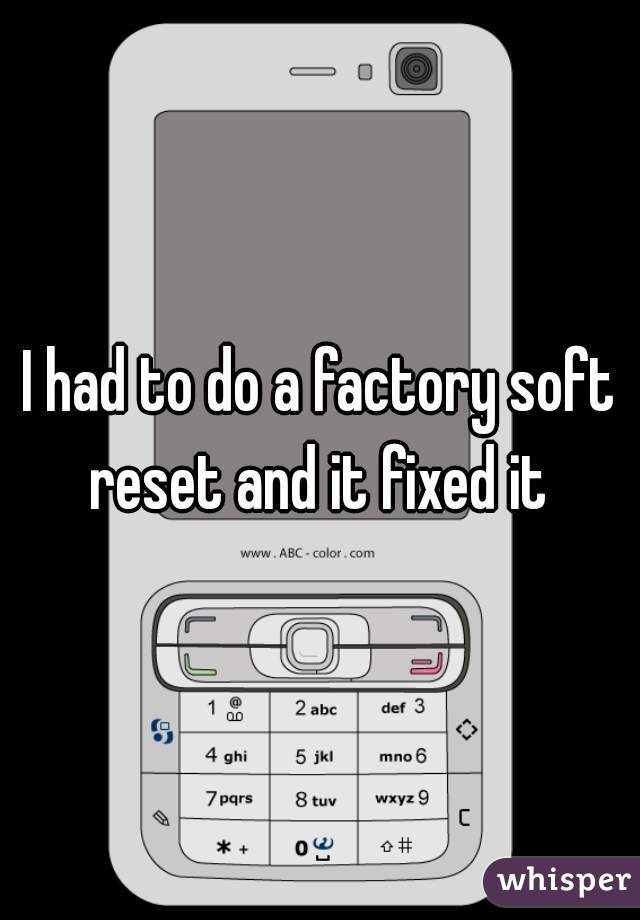 I had to do a factory soft reset and it fixed it 