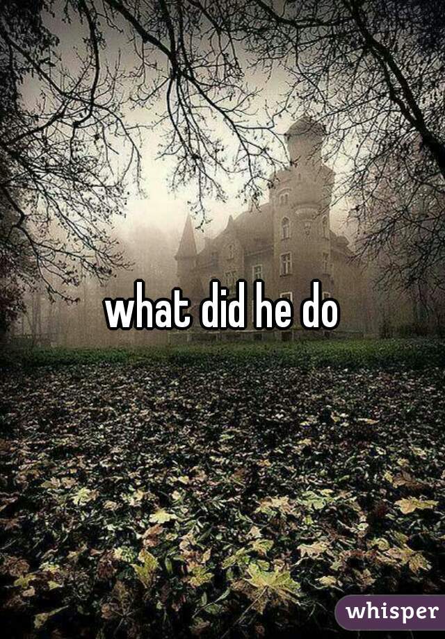 what did he do
