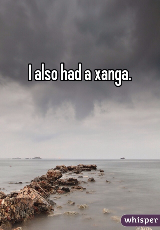 I also had a xanga.
