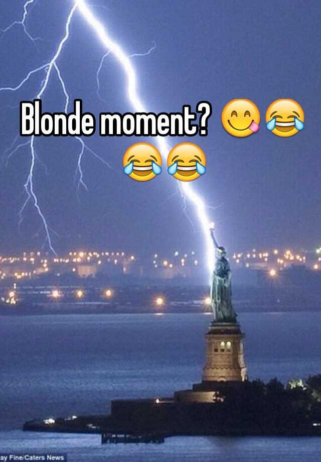 blonde-moment