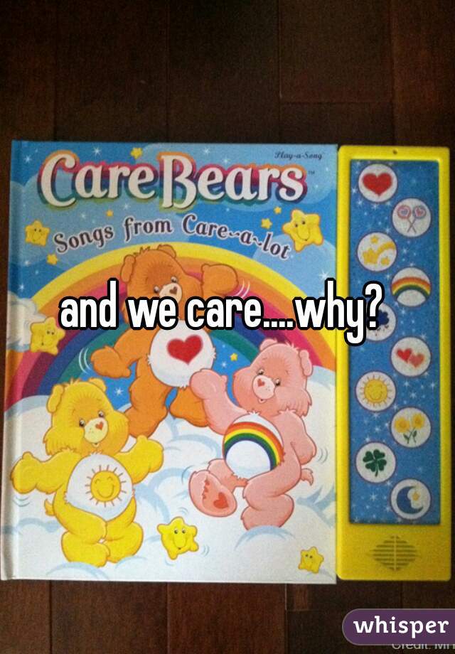 and we care....why? 