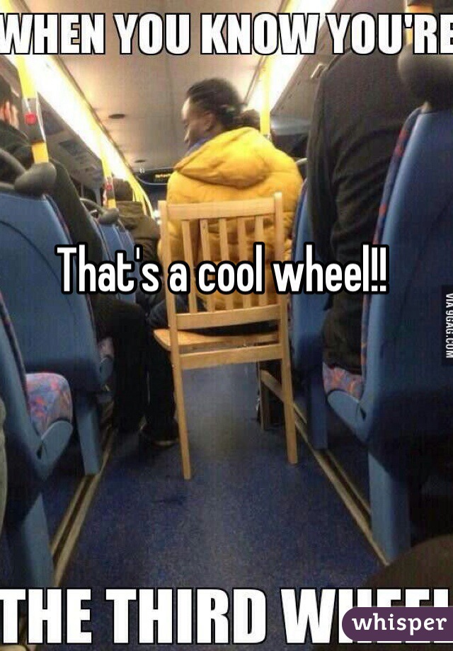 That's a cool wheel!! 